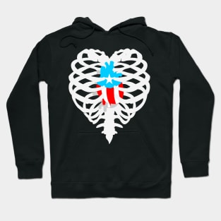 Puerto Rican Flag Heart X-Ray Hoodie